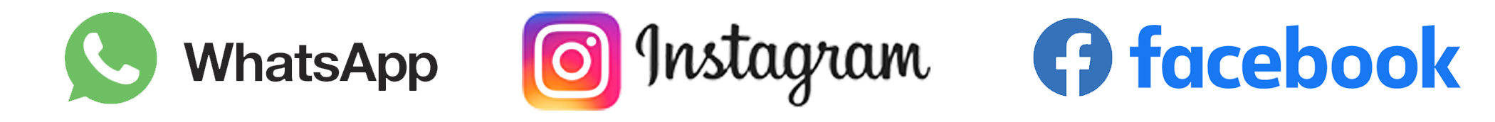 WhatsApp, Instagram, Facebook